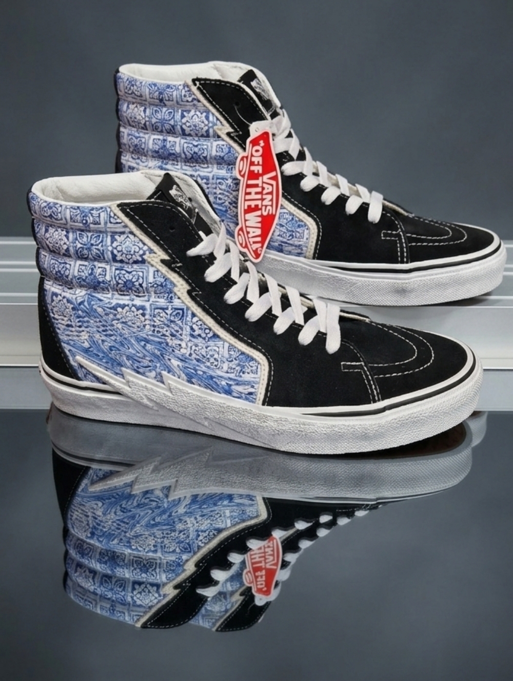 Vans Sk8-Hi Bolt Liquify Black Blue Multiple Sizes Available Mens 10 Womens 11.5